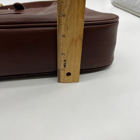 Dooney & Bourke Handbags Florentine Leather Crescent Hobo Brown Natural - Picture 10 of 16